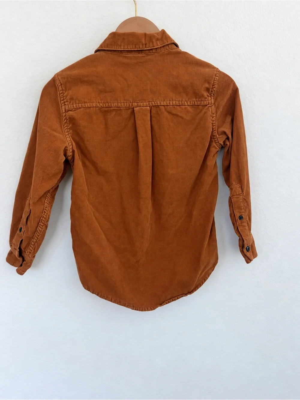 Gymboree Brown Corduroy Button-Down Shirt with Reindeer Pocket